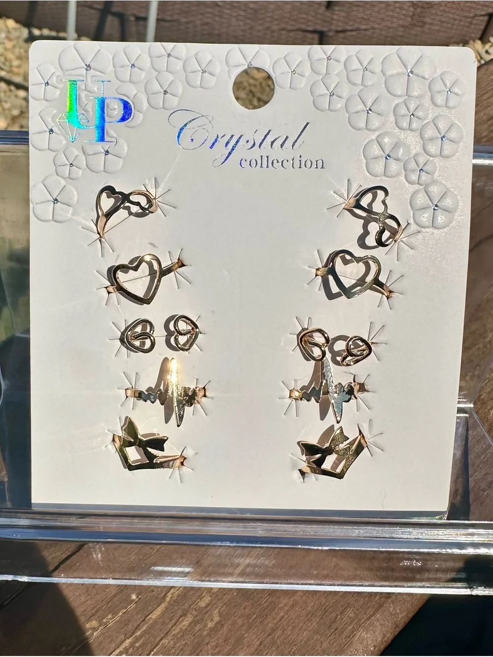 *BUY NOW* Crystal Collection Gold Tone Adjustable/Stackable Rings - Picture 5 of 6